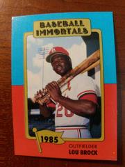 Lou Brock #195 Baseball Cards 1980 Baseball Immortals Prices