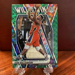 Zion Williamson [Green Mosaic] #13 Basketball Cards 2020 Panini Mosaic Will to Win Prices
