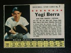 Yogi Berra [Hand Cut] #1 Baseball Cards 1961 Post Cereal Prices