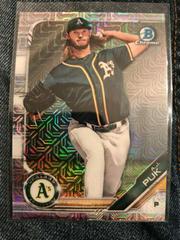 A.J. Puk #17 Baseball Cards 2019 Bowman Mega Box Chrome Prices