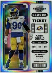 Aaron Donald [Silver] #29 Football Cards 2022 Panini Contenders Optic Prices