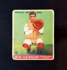 Muddy Ruel #18 Baseball Cards 1933 Goudey Prices