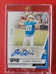 Justin Herbert [Autograph] #203V Football Cards 2020 Panini Playoff Prices