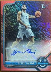Tyrese Martin [Red Shimmer Refractor] #BCPA-TM Basketball Cards 2021 Bowman University Chrome Autographs Prices