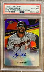 Byron Buxton [Purple] Baseball Cards 2022 Topps Fire Autographs Prices