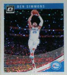 Ben Simmons [White Sparkle] Basketball Cards 2018 Panini Donruss Optic Prices
