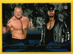 Undertaker, Brock Lesnar #10 Wrestling Cards 2016 Topps WWE Then Now Forever Rivalries Prices