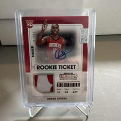 Usman Garuba [Autograph] Basketball Cards 2021 Panini Contenders Rookie Ticket Swatches Prices