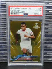 Luis Muriel [Gold Refractor] #28 Soccer Cards 2017 Topps Chrome UEFA Champions League Prices