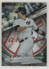 Gary Sanchez [Green Refractor] #3 Baseball Cards 2016 Bowman's Best Prices