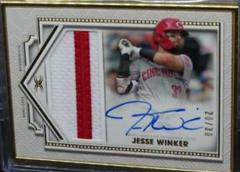 Jesse Winker #FAC-JW Baseball Cards 2022 Topps Definitive Framed Autograph Patch Collection Prices