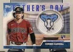 Corbin Carroll [Blue] Baseball Cards 2023 Topps Father’s Day Commemorative Team Patch Prices