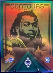 James Cook [Green] #CT-19 Football Cards 2022 Panini Phoenix Contours Prices