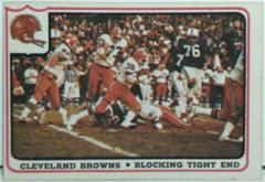 Cleveland Browns [Blocking Tight End] Football Cards 1976 Fleer Team Action Prices