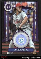 Aaron Nola [Purple] #SOA-AN Baseball Cards 2024 Topps Tribute Stamp of Approval Prices