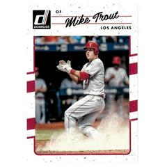 Mike Trout [Clapping Cyan Back] Baseball Cards 2017 Panini Donruss Prices
