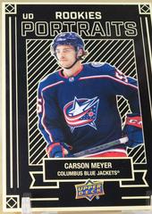 Carson Meyer Hockey Cards 2022 Upper Deck UD Portraits Prices