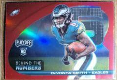 DeVonta Smith [Red] #BTN-DSM Football Cards 2021 Panini Playoff Behind the Numbers Prices