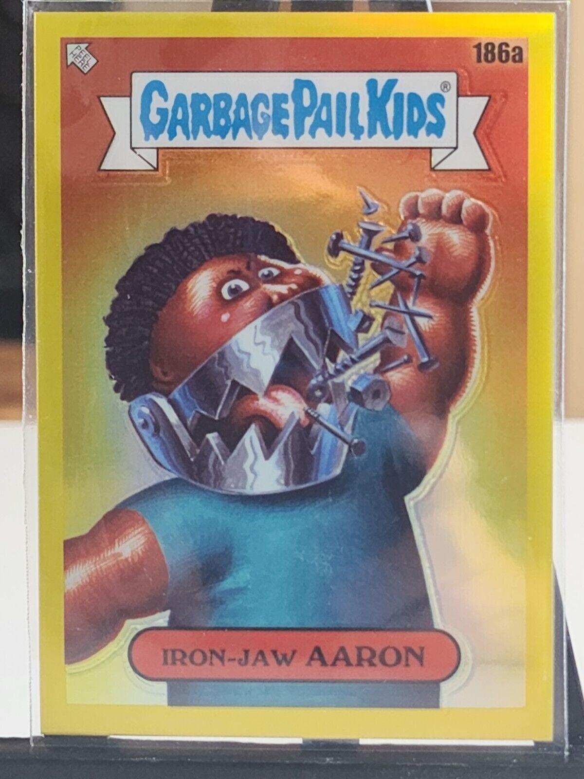 Iron-Jaw AARON [Yellow Refractor] #186a Prices | 2022 Garbage Pail Kids ...