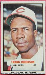 Frank Robinson [Hand Cut Portrait] #31 Baseball Cards 1965 Bazooka Prices