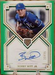 Bobby Witt Jr. [Green] Baseball Cards 2022 Topps Definitive Rookie Autographs Prices
