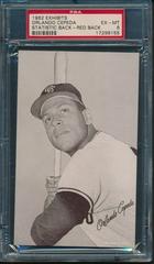 Orlando Cepeda [Red Back] Baseball Cards 1962 Exhibits Statistic Back Prices