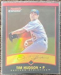 Tim Hudson [Gold Refractor] Baseball Cards 2001 Bowman Chrome Gold Prices