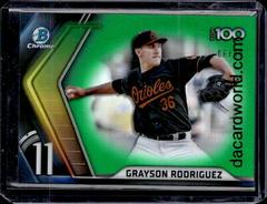 Grayson Rodriguez [Green] Baseball Cards 2022 Bowman Scouts' Top 100 Prices