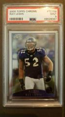 Ray Lewis Football Cards 2009 Topps Chrome Prices