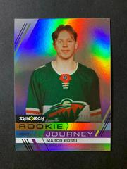 Marco Rossi #RJ-4 Hockey Cards 2022 Upper Deck Synergy Rookie Journey Draft Prices