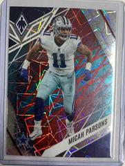 Micah Parsons [Fire and Ice Lazer] #100 Football Cards 2022 Panini Phoenix Prices