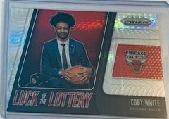 Coby White [Hyper Prizm] Basketball Cards 2019 Panini Prizm Luck of the Lottery Prices
