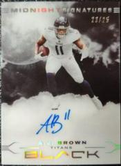 A. J. Brown [Silver] Football Cards 2022 Panini Black Midnight Signatures Prices