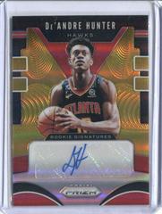 DE'Andre Hunter [Gold Prizm] Basketball Cards 2019 Panini Prizm Rookie Signatures Prices