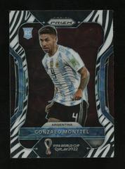 Gonzalo Montiel [Choice Zebra] Soccer Cards 2022 Panini Prizm World Cup Prices