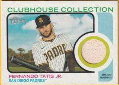 Fernando Tatis Jr. Baseball Cards 2022 Topps Heritage Clubhouse Collection Relics Prices