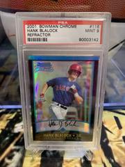 Hank Blalock [Refractor Autograph] #116 Baseball Cards 2001 Bowman Chrome Prices