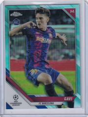 Gavi [Aqua Refractor] Soccer Cards 2021 Topps Chrome UEFA Champions League Prices