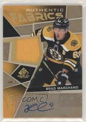 Brad Marchand [Autograph] #AF-BM Hockey Cards 2021 SP Game Used Authentic Fabrics Prices