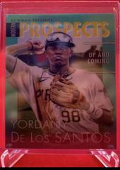Yordany De Los Santos [Aqua] Baseball Cards 2023 Bowman Modern Prospects Prices