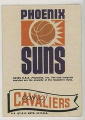 Phoenix Suns Cavaliers Basketball Cards 1973 Topps Team Stickers Prices