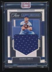 George Brett [Silver] Baseball Cards 2022 Panini Three and Two Jumbo Swatches Prices