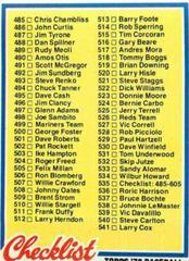 Checklist 485-605 #535 Baseball Cards 1978 Topps Prices