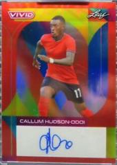Callum Hudson Odoi [Red] Soccer Cards 2022 Leaf Vivid Autographs Prices