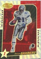 Deion Sanders [1 Star Mirror Red] #100 Football Cards 2000 Leaf Certified Prices