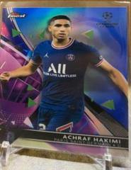 Achraf Hakimi [Blue] Soccer Cards 2021 Topps Finest UEFA Champions League Prices