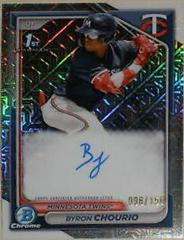 Byron Chourio [Choice Refractor] #CPA-BCH Baseball Cards 2024 Bowman Chrome Prospect Autograph Prices