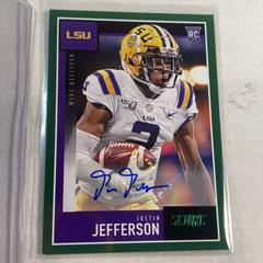 Justin Jefferson [Signature Green] #430 Football Cards 2020 Panini Score Prices