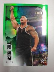 The Rock [Green] #64 Wrestling Cards 2020 Topps WWE Chrome Prices