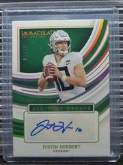 Justin Herbert [Gold] Football Cards 2022 Panini Immaculate Collegiate All Time Greats Signatures Prices